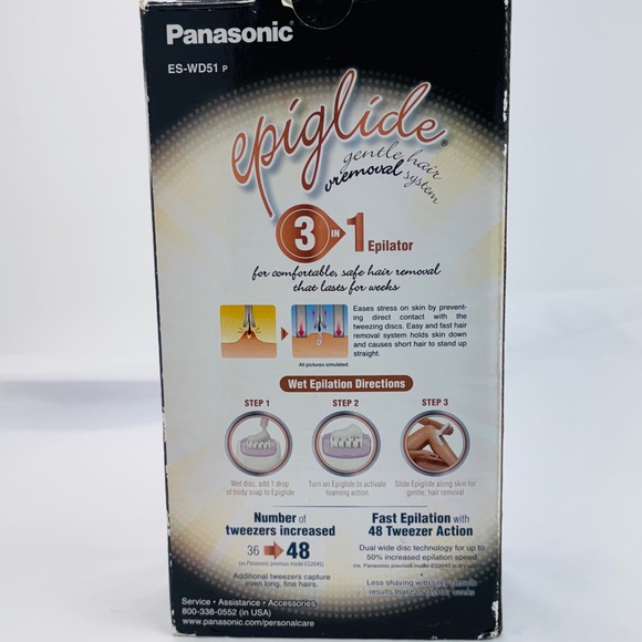 Panasonic ES-WD51-P Ladies Wet/Dry Epiglide Razor ~ Unused In Original Box - Picture 9 of 15